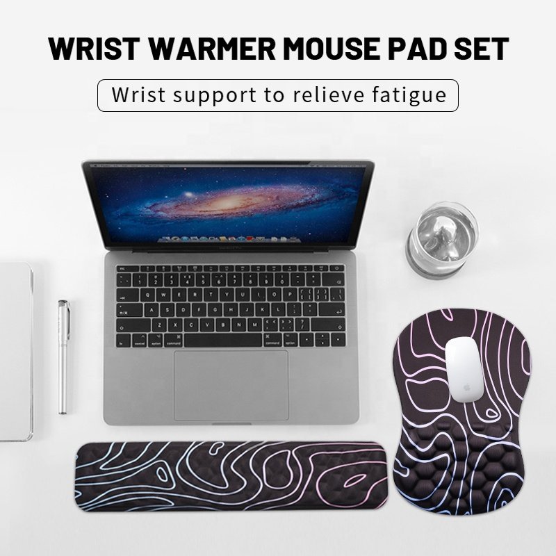 PC Memory Foam Mouse Pad Gaming Accessories Mouse Pad Anime Table Keyboard Desk Mat Gamer Rubber for Computer Laptop Office Home