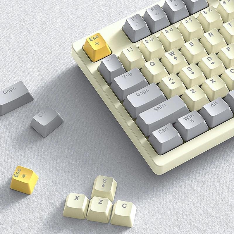 T50 Mechanical USB wired keyboard 97 keys Green axis light with knob Office gaming computer color keyboard Mechanical keyboard