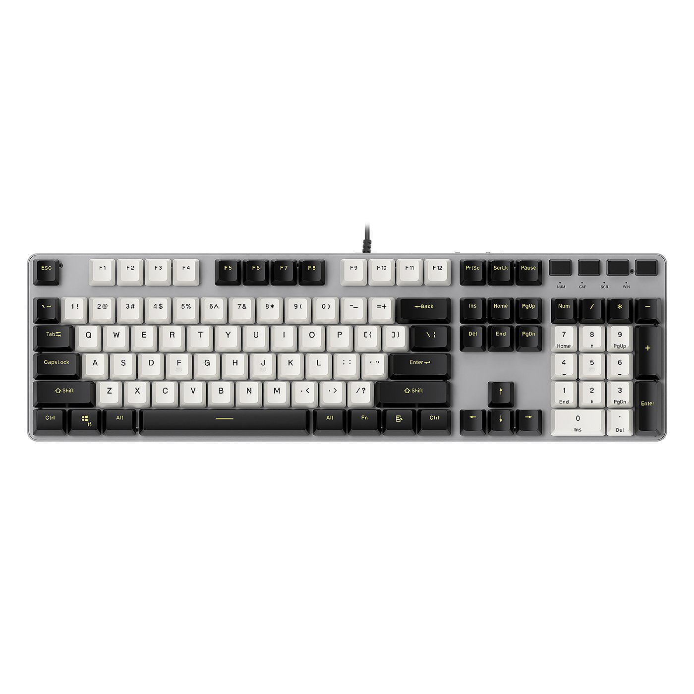 TMICE Full Size 104 Keys Mechanical Keyboard Backlit Wired Keyboard Anti-Ghosting Gamer Keyboard Gaming Blue Switches