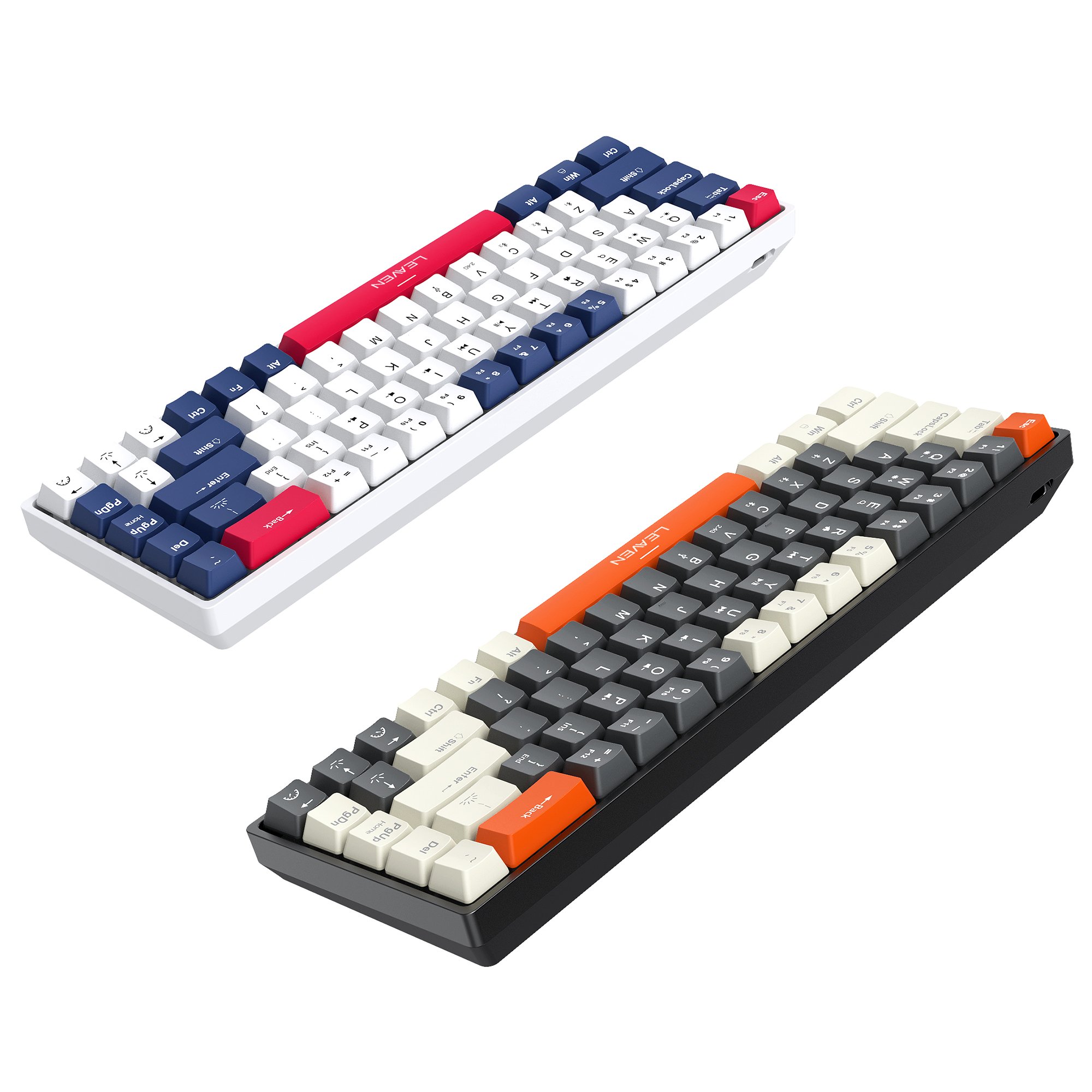Leaven H68 Three Mode Wired Wireless Bluetooth Mechanical Keyboard Rgb Hot Swap 68 Keys Keyboard