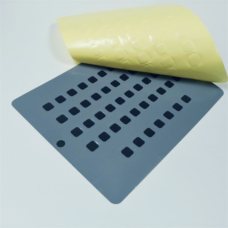 Custom toys membrane switch panel graphic overlay keyboard with adhesive