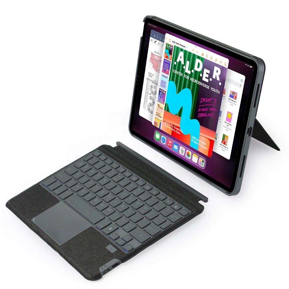 Newest Separable Wireless Tablet Keyboard Case Touchpad for iPad Pro 11 Keyboard Case with Pencil Holder Shockproof Tablet Case