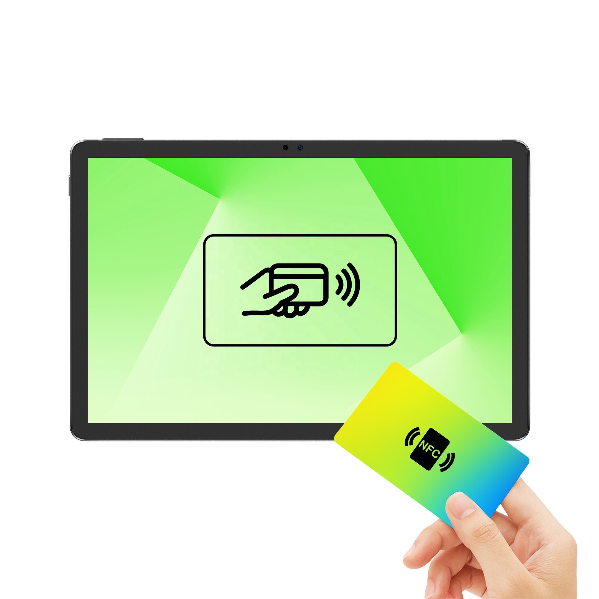 10.1 Inch NFC Access Attendance Punch Card Machine Security Kiosk Smart Tablet for School Hotel Office Building
