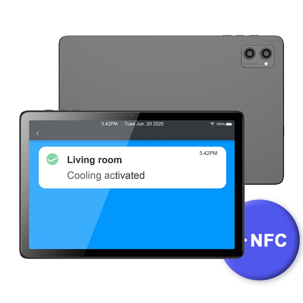 10.1 Inch NFC Access Attendance Punch Card Machine Security Kiosk Smart Tablet for School Hotel Office Building