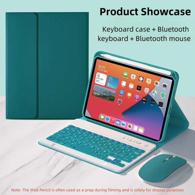 Custom Magic Silicone Keyboard Cover for iPad Mini 6 Leather Flip Case with Touchpad iPad Keyboard Accessory