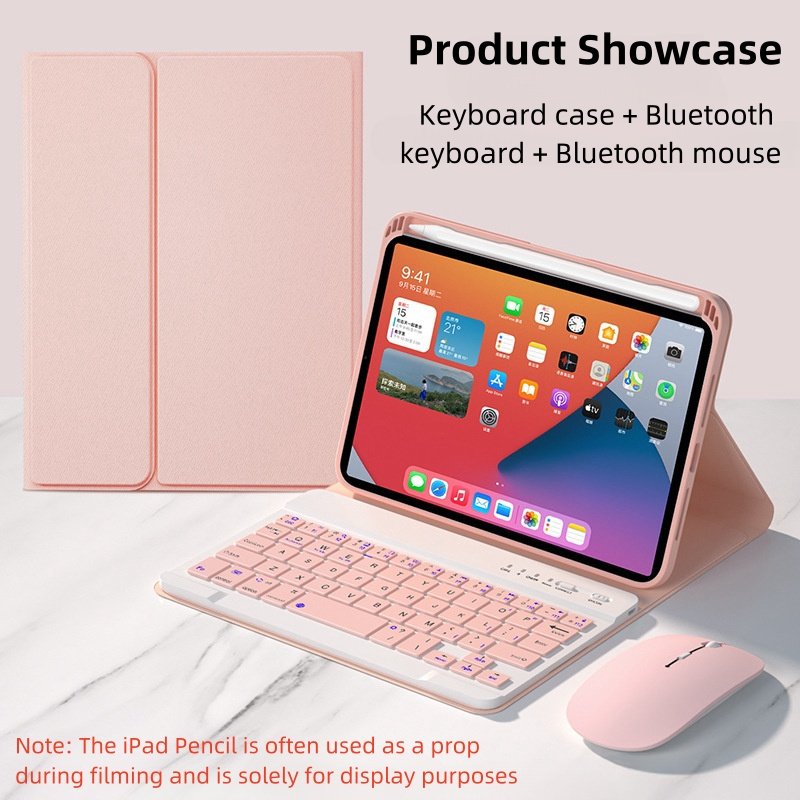 Custom Magic Silicone Keyboard Cover for iPad Mini 6 Leather Flip Case with Touchpad iPad Keyboard Accessory