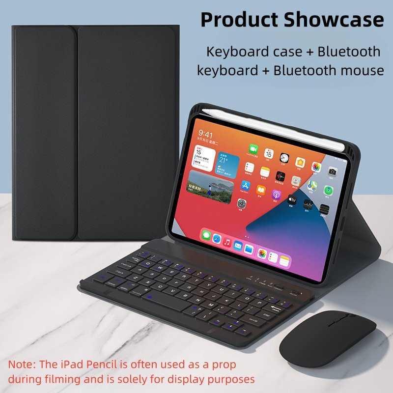 Custom Magic Silicone Keyboard Cover for iPad Mini 6 Leather Flip Case with Touchpad iPad Keyboard Accessory