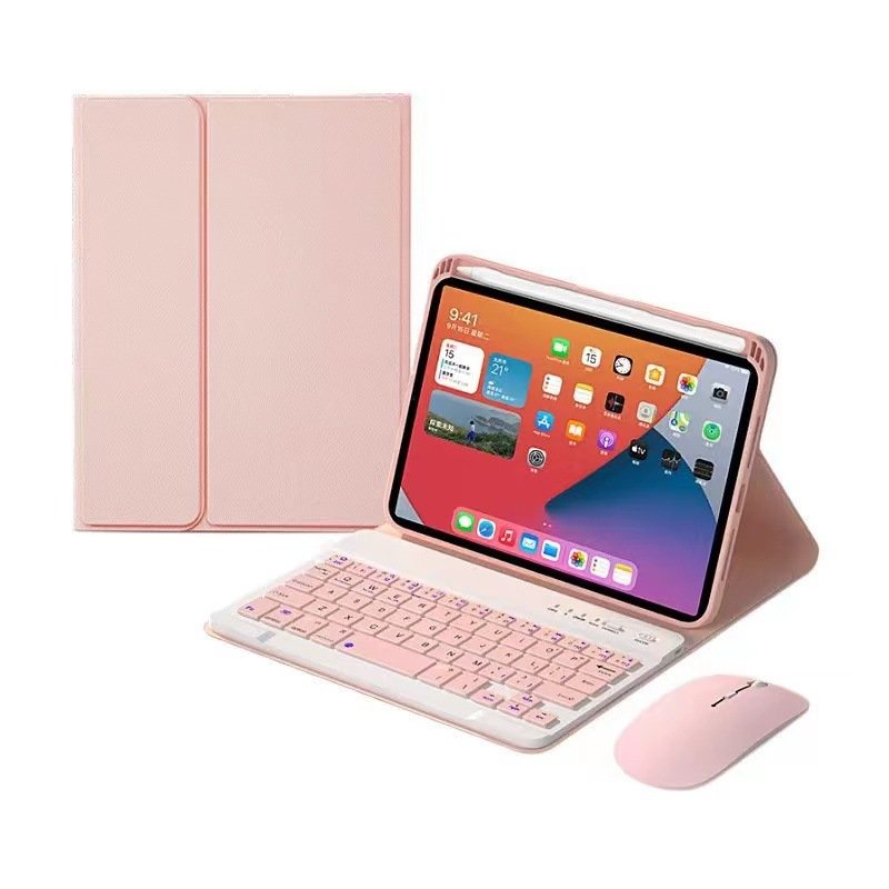 Custom Magic Silicone Keyboard Cover for iPad Mini 6 Leather Flip Case with Touchpad iPad Keyboard Accessory