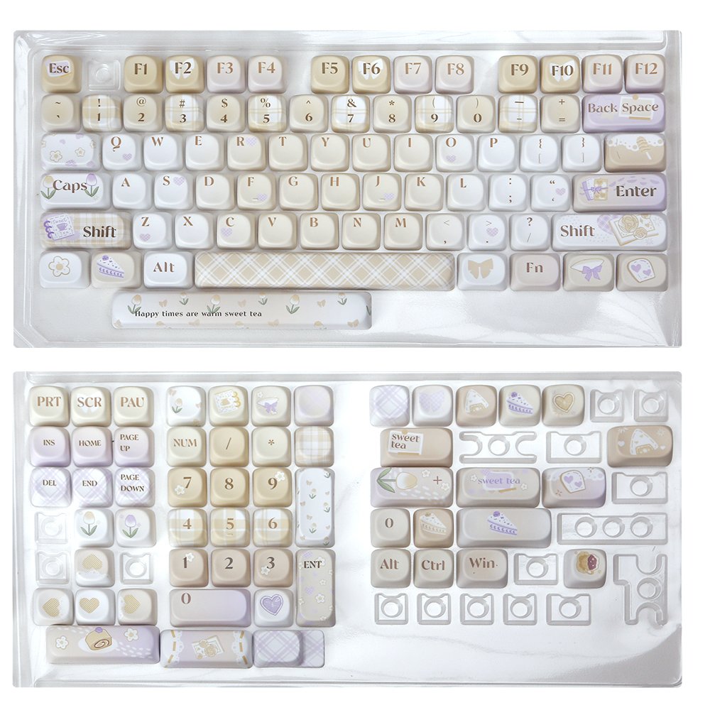 Lovely yellow PBT Keycaps Mechanical Keyboard 131 key 6.25u Keycaps for Cherry MX switch mechanical keyboard