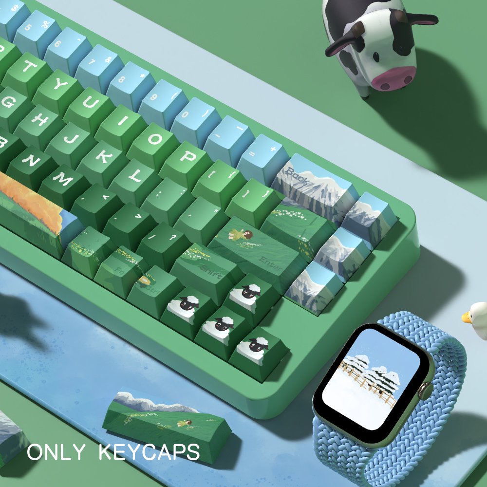 138/158 keys Heidi Keycaps Cherry profile PBT 5-side dye sub keycap with extra keys nice box gift for mechanical keyboards