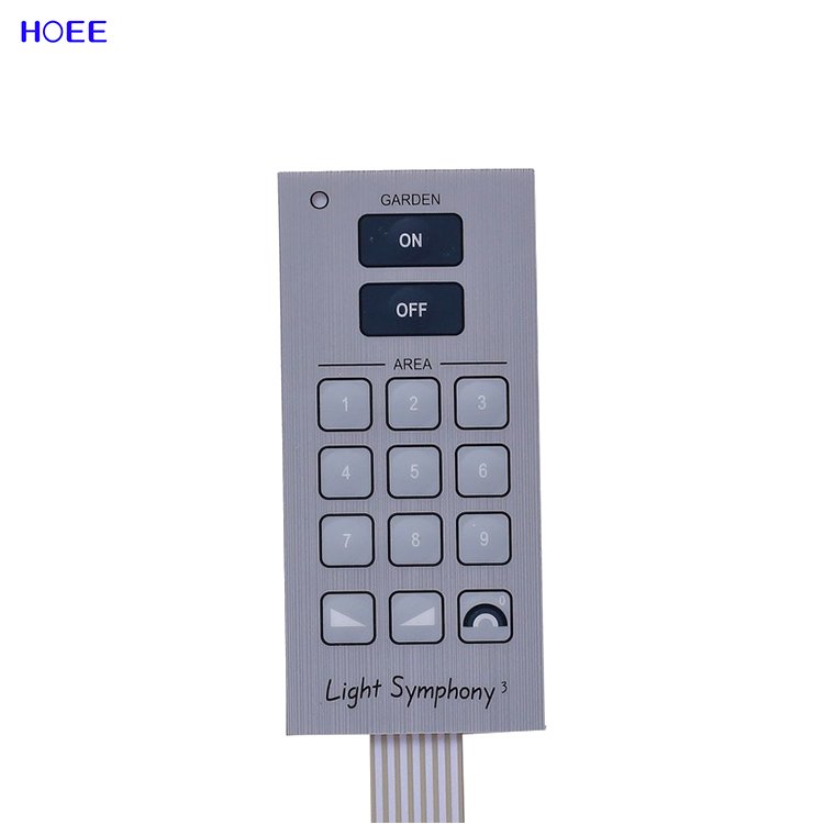 custom made silk printing membrane switch keyboard fanuc keypad membrane