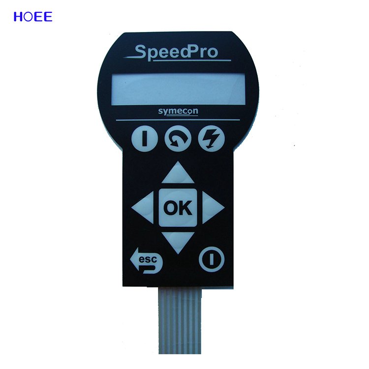 custom made silk printing membrane switch keyboard fanuc keypad membrane