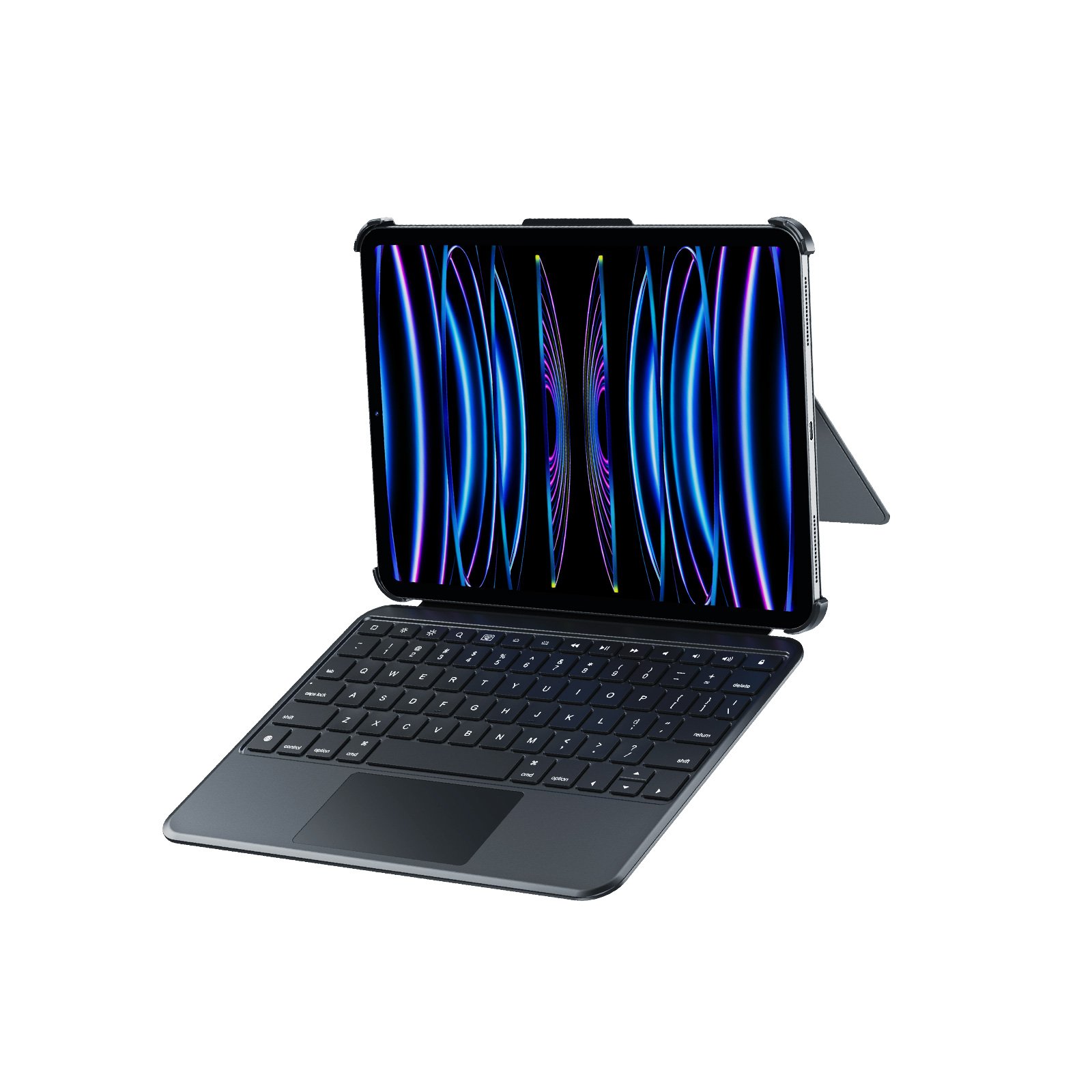 Factory Wireless M-FI Smart Magic Keyboard Backlit IPX7 Arabic French Keyboard With Touchpad for iPad Pro 11 12.9 Air 10.9