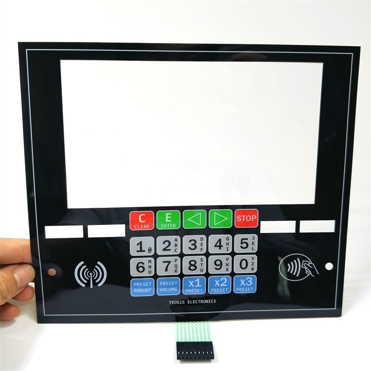 membrane silver keypad (black) silk printing computer keyboard OEM