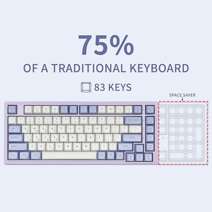 2025 New Arrivals Mechanical Hot Swappable Game Keyboard Keyboard Wired Desktop 83 Key Gaming Keyboard For Pc Computer Case