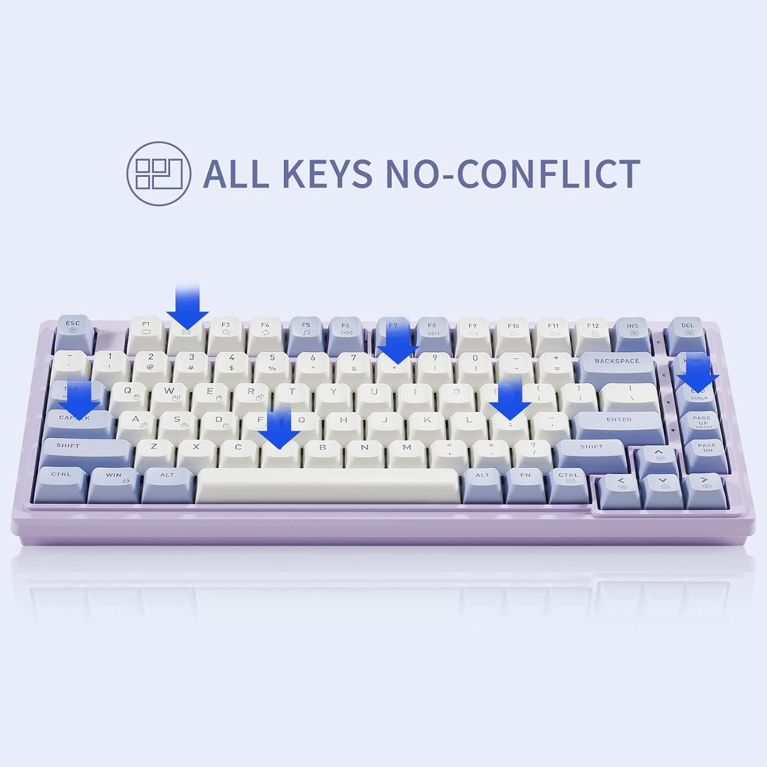 2025 New Arrivals Mechanical Hot Swappable Game Keyboard Keyboard Wired Desktop 83 Key Gaming Keyboard For Pc Computer Case