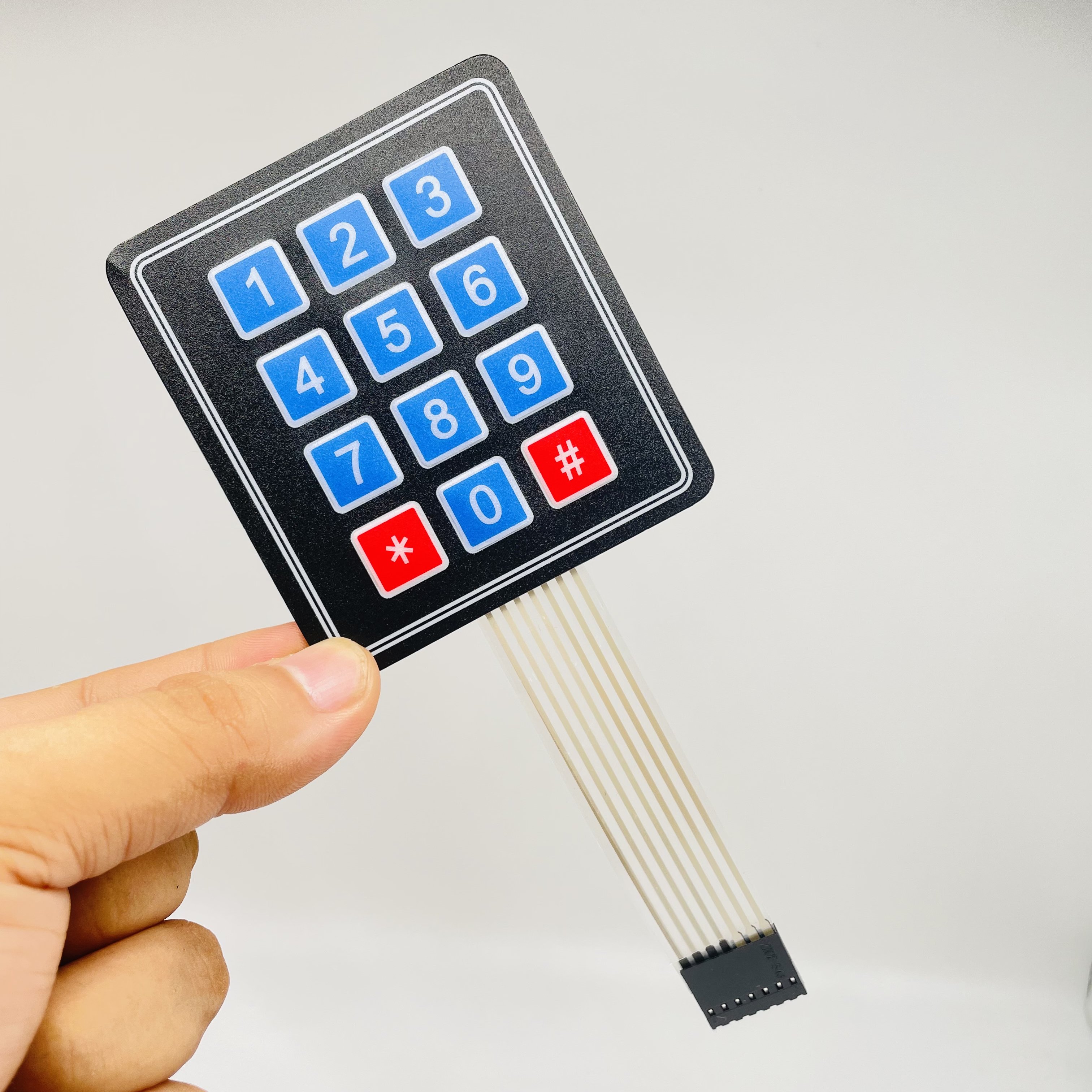 Factory Hot Sale OEM ODM Keypad Matrix Array Membrane Keypad for fuel dispenser keypad