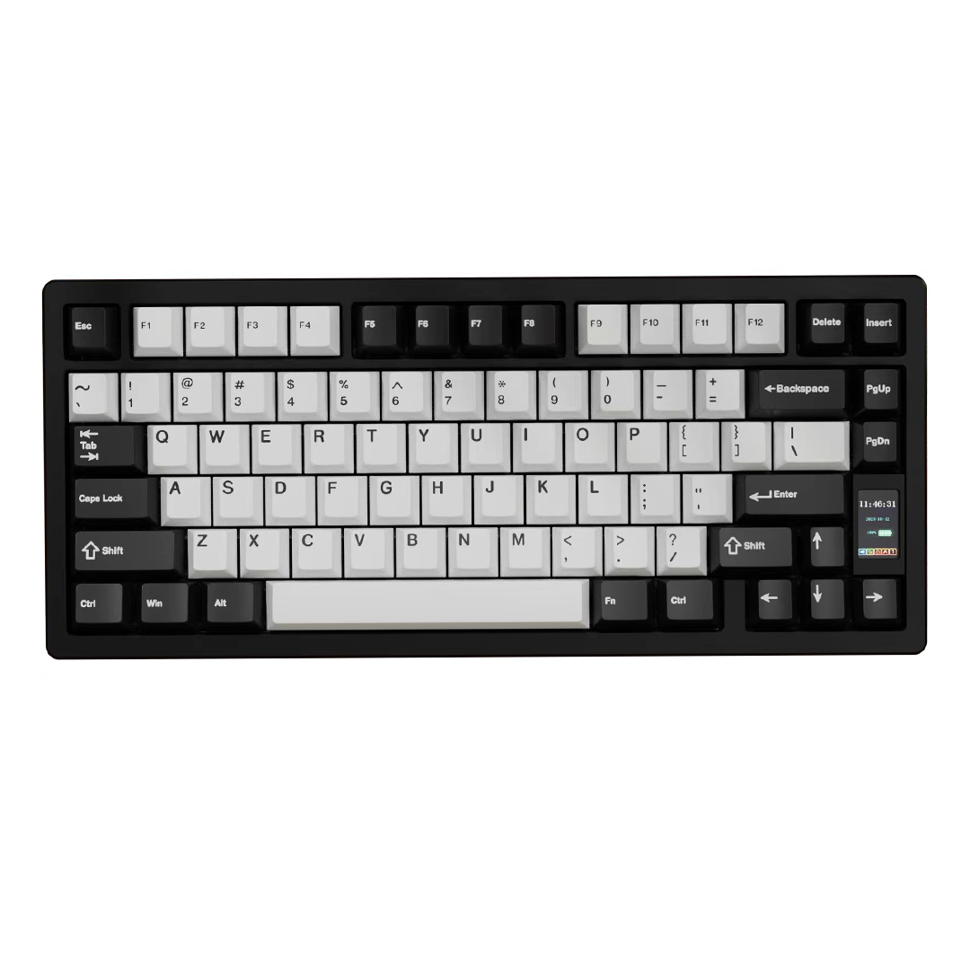 1.6mm PCB ND75 Linear Switch RGB Backlight Wireless Chilkey Mechanical Keyboard Aluminum 75 Keys with Screen