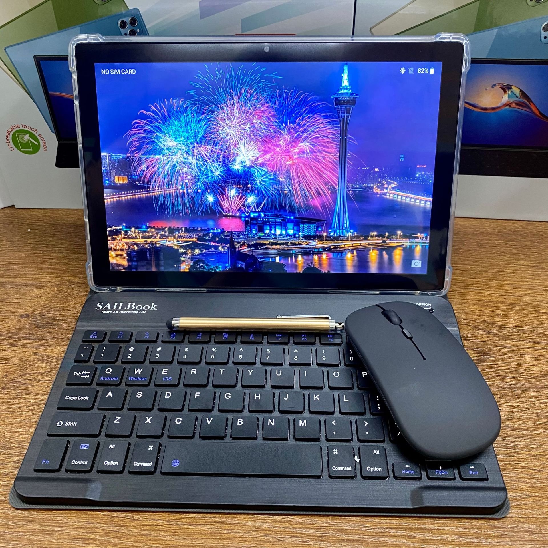 Sailbook B10 Kids 10.1 Inch Smart Tablet With Keyboard and Mouse for Children
