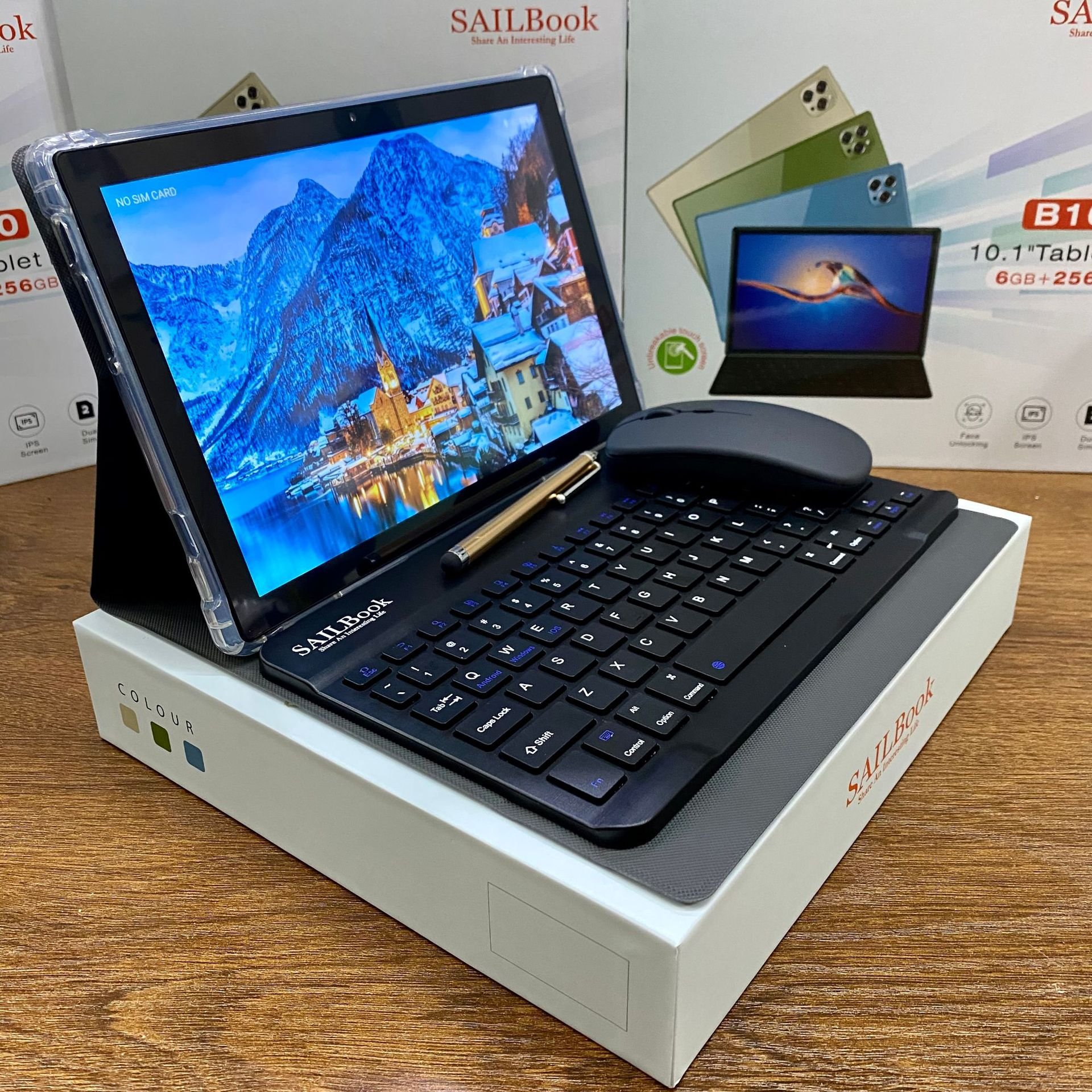 Sailbook B10 Kids 10.1 Inch Smart Tablet With Keyboard and Mouse for Children