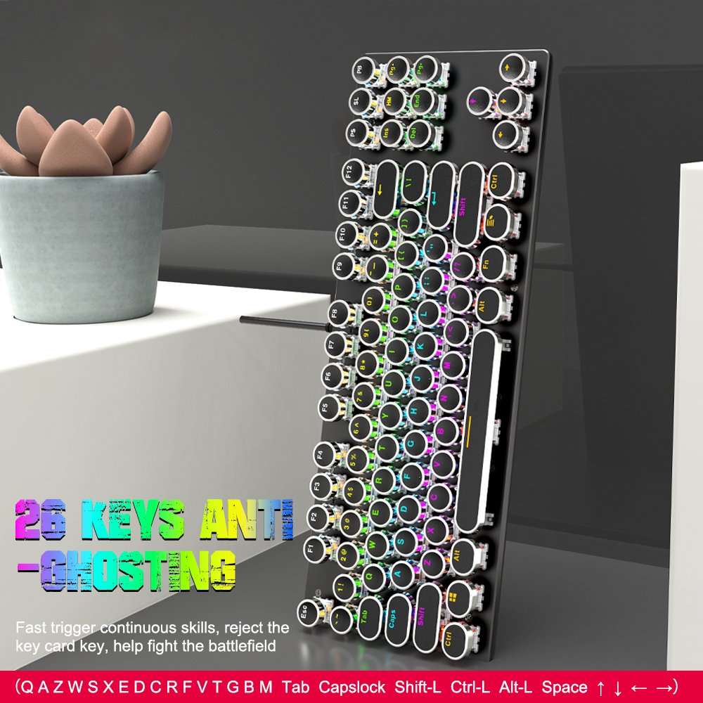 Pink Led Keyboard Switch Teclado Inalambrico Mechanical Keyboard Teclados De Pc Pink Mechanical Keyboard