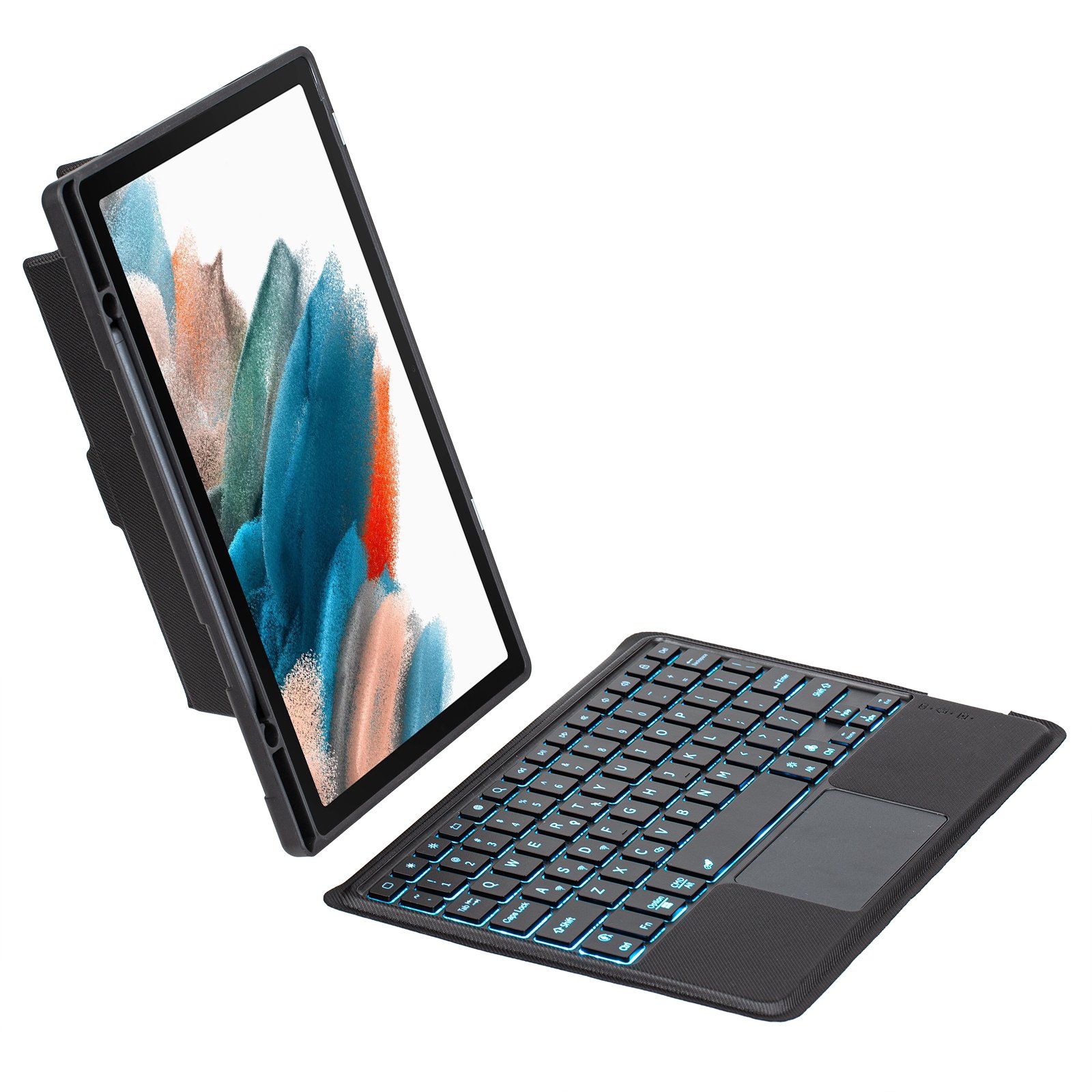 One-Piece Integrated Detachable wireless Keyboard case For Samsung Galaxy Tab A8 Magnetic Adsorption back touchpad wireless