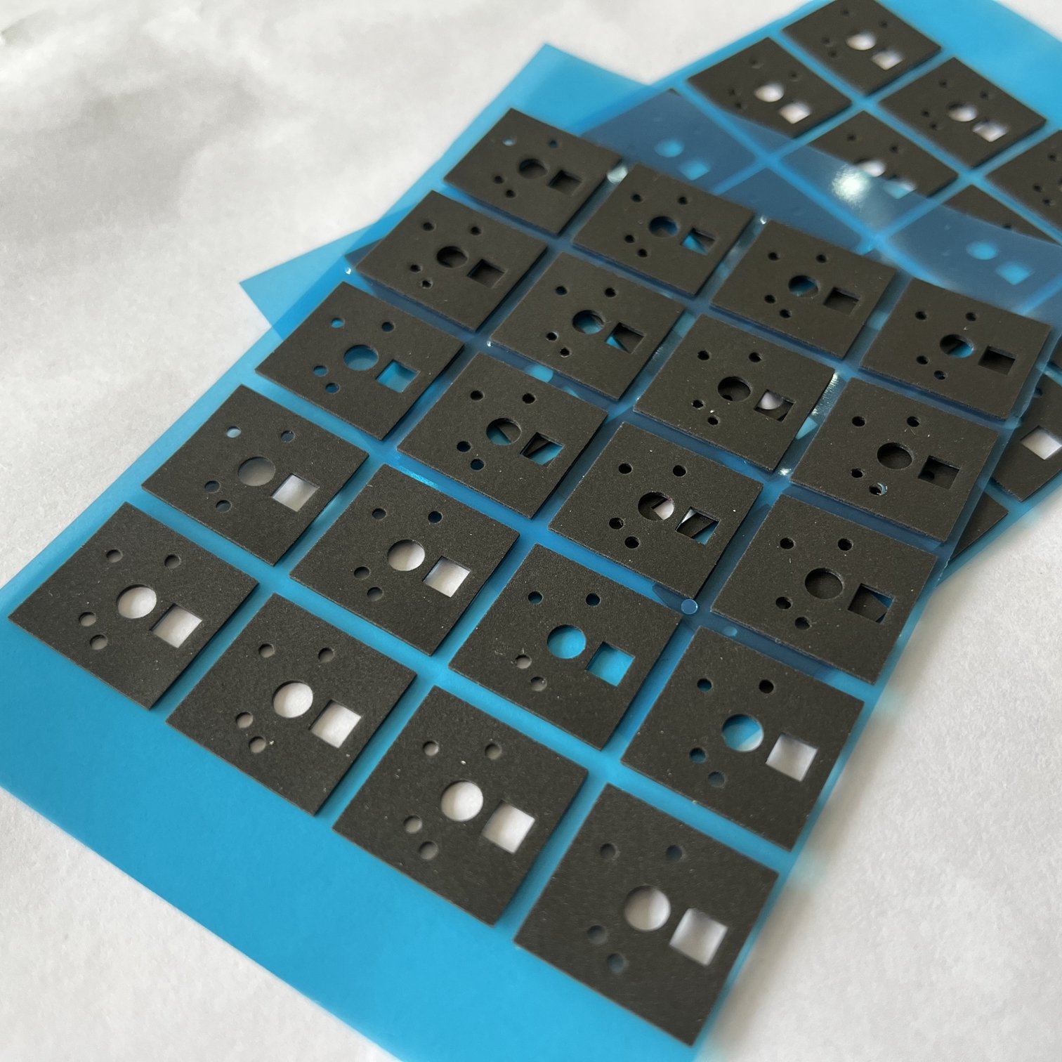 Switch Buffer Foam for Hotswappable PCB Soldered PCB