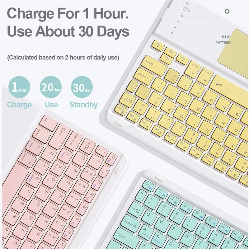 Wholesale PU Leather Stander For iPad Case + Keyboard 10.2 9th gen