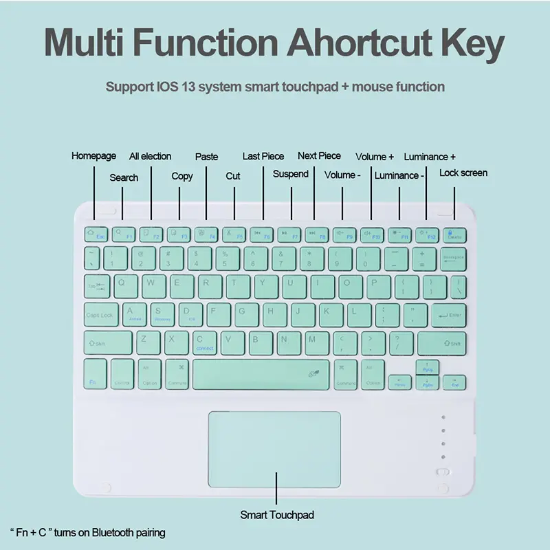 Wholesale PU Leather Stander For iPad Case + Keyboard 10.2 9th gen