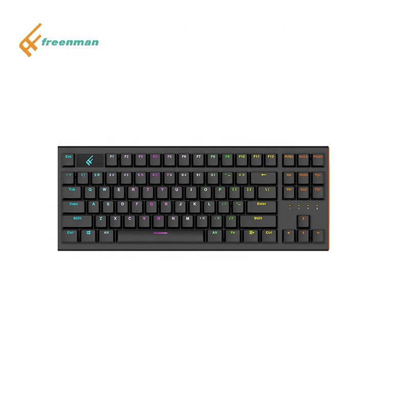 OEM Brand TKL Wireless Mechanical Gaming Keyboard Notebook 100% 456 RGB Desktop Q7 Gua Brown Switch Mechanical Keyboard