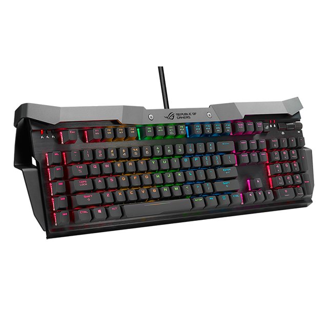 ROG Horus GK2000 RGB Wired Mechanical Gaming Keyboard RGB Keyboard Backlit Cherry Red Switches 105 Keys