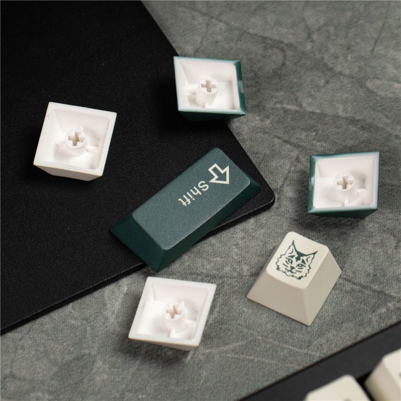 Silent Forest Theme Keyboard Keycaps Cherry Profile PBT 129/23 Keys Keycaps Cherry For MX Switch Mechanical Keyboard