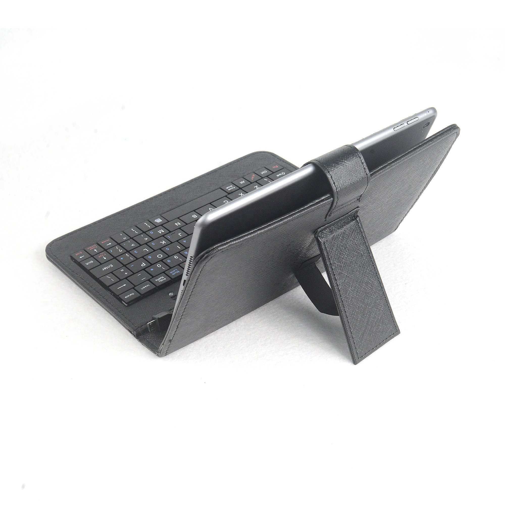 High Quality portable micro usb cable 7 inch Wired tablet keyboard case