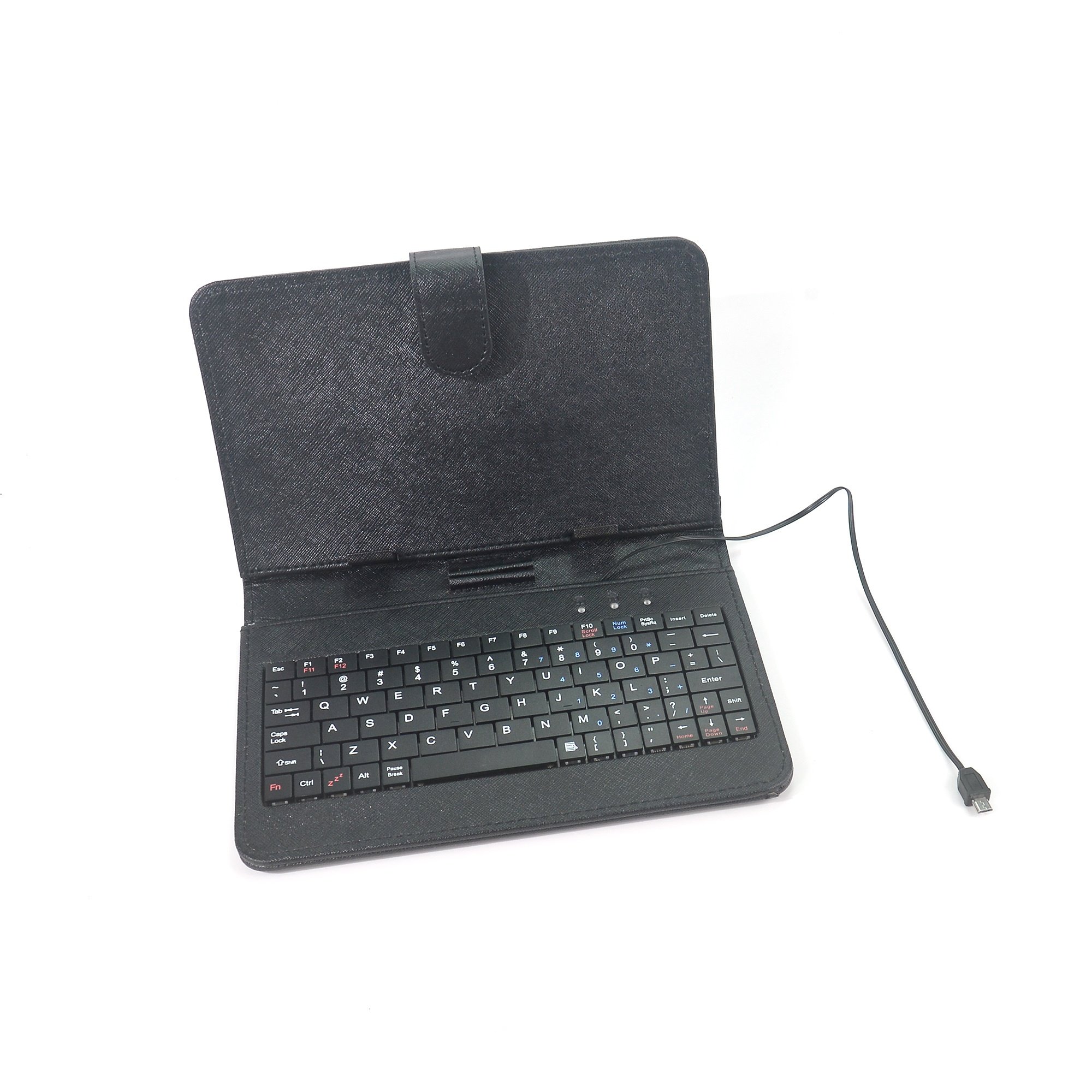 High Quality portable micro usb cable 7 inch Wired tablet keyboard case