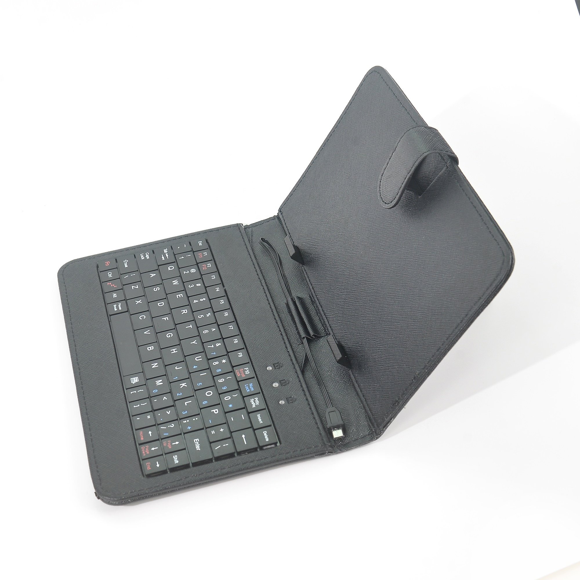High Quality portable micro usb cable 7 inch Wired tablet keyboard case