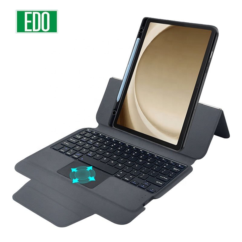 Soft Shell Keyboard Cover With Built-in Pen tray Integrated Magnetic wireless keyboard case For Tab A9 Plus