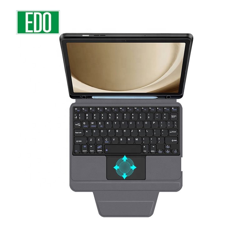Soft Shell Keyboard Cover With Built-in Pen tray Integrated Magnetic wireless keyboard case For Tab A9 Plus