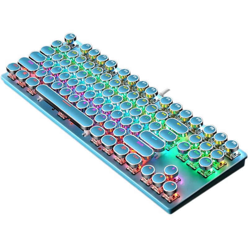 Retro typewriter mechanical keyboard mechanical keyboard typewriting wired keyboard