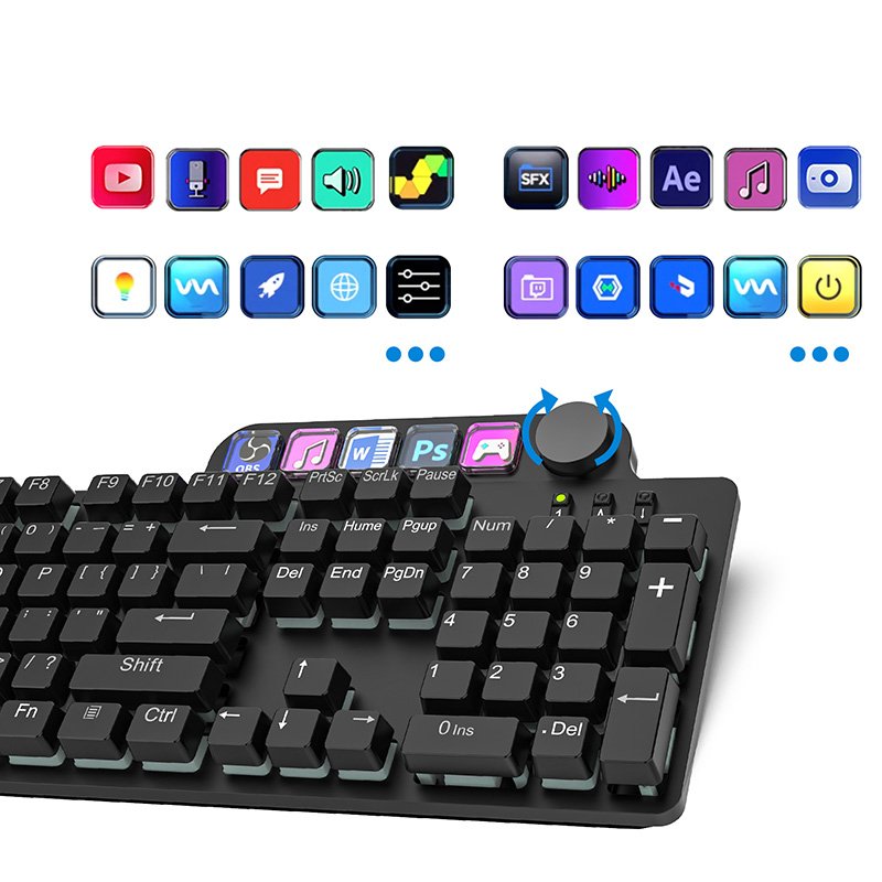LCD key visual Customizable keyboard Gaming, office, macro keyboard solutions Stream Deck module embedded keyboard