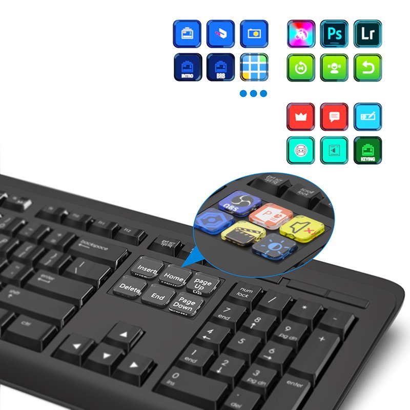 LCD key visual Customizable keyboard Gaming, office, macro keyboard solutions Stream Deck module embedded keyboard