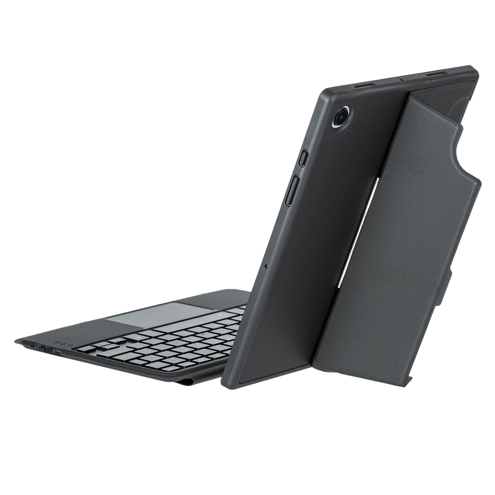 Factory Price Wholesale Detachable Bluetooth Keyboard Cover for 11'' Samsung Tab A9+ 78 Keys USB-C Port with 7 RGB Backlit Black
