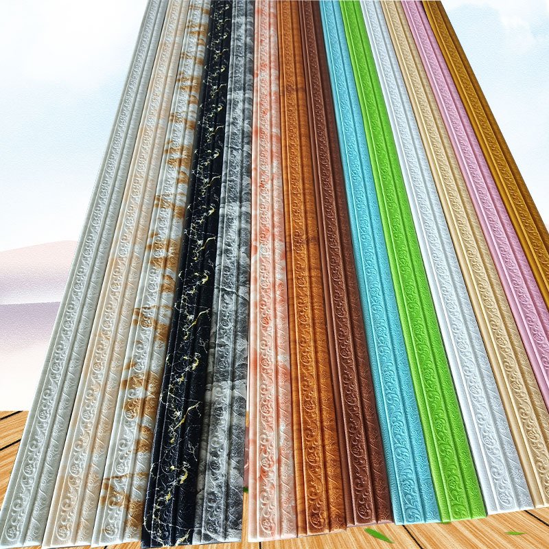 Skirting Line Wall Sticker Waterproof Self-Adhesive Stereo Background Wall Decorative Sticker