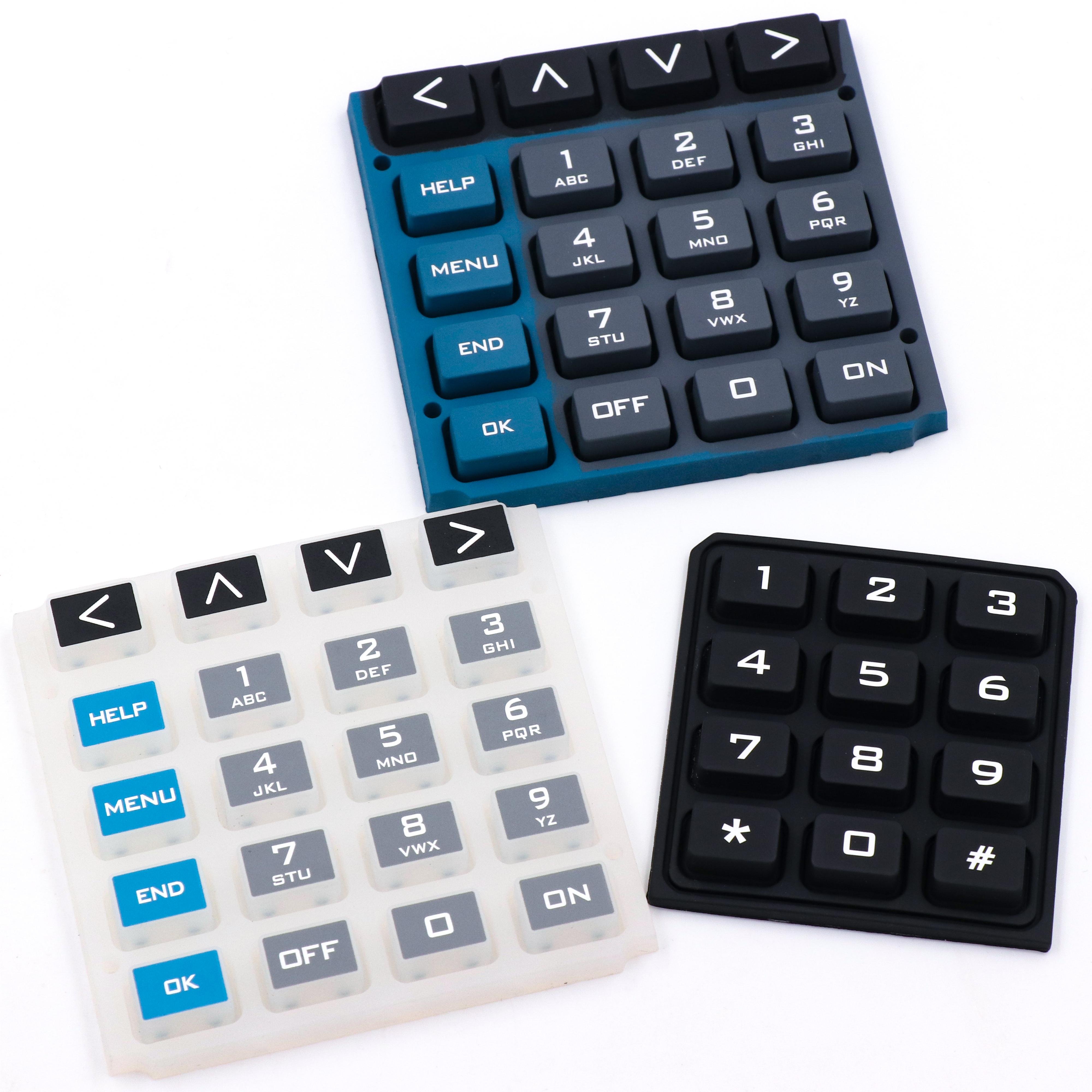 Supply ATM PET Tactile Slider Skimmer Parts Safe Box Electronic Lock Membrane Switch Silicone Keypad Customize Plastic Keypad