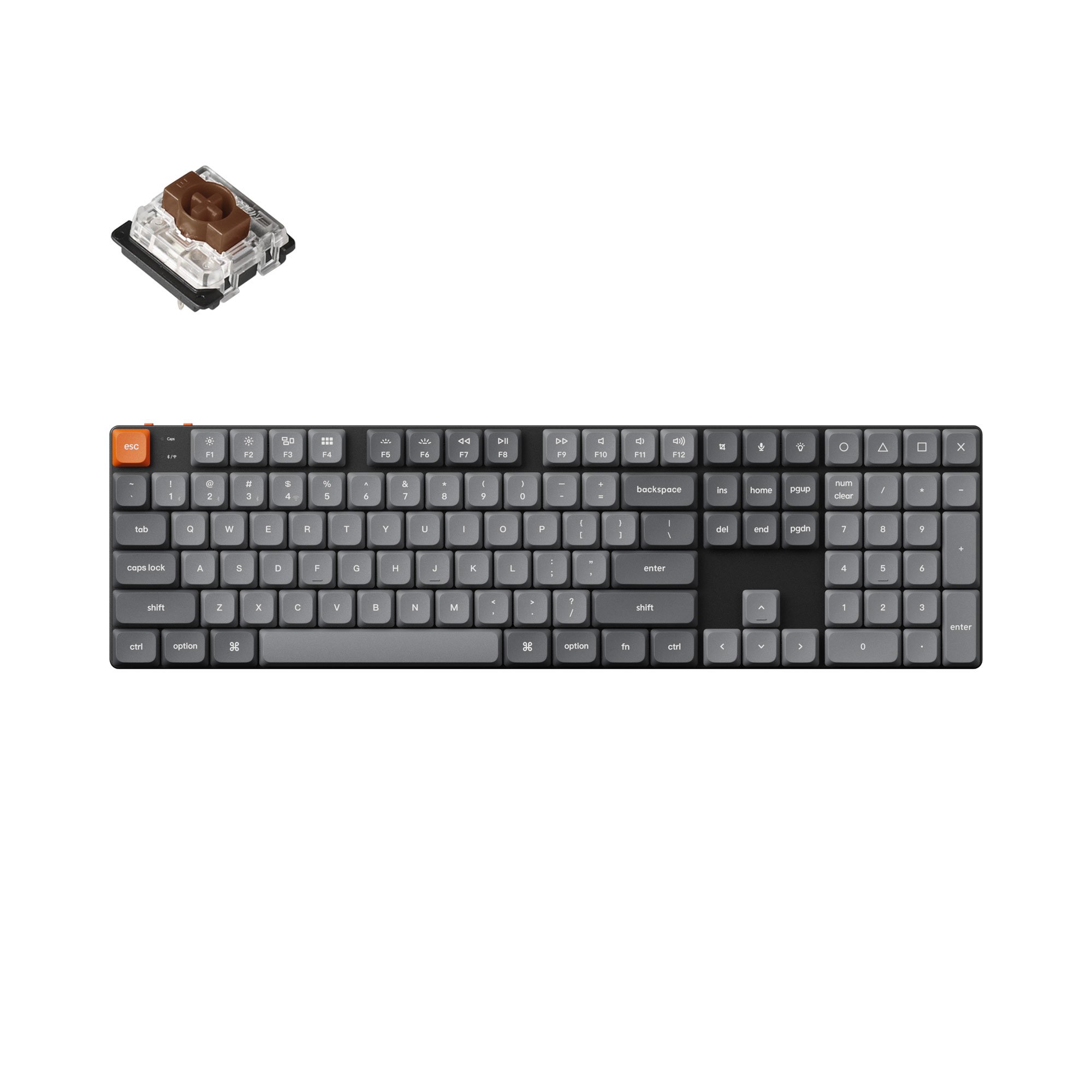 Keychron K5 Max 100% Low Profile QMK/VIA Wireless Computer Mechanical Keyboard