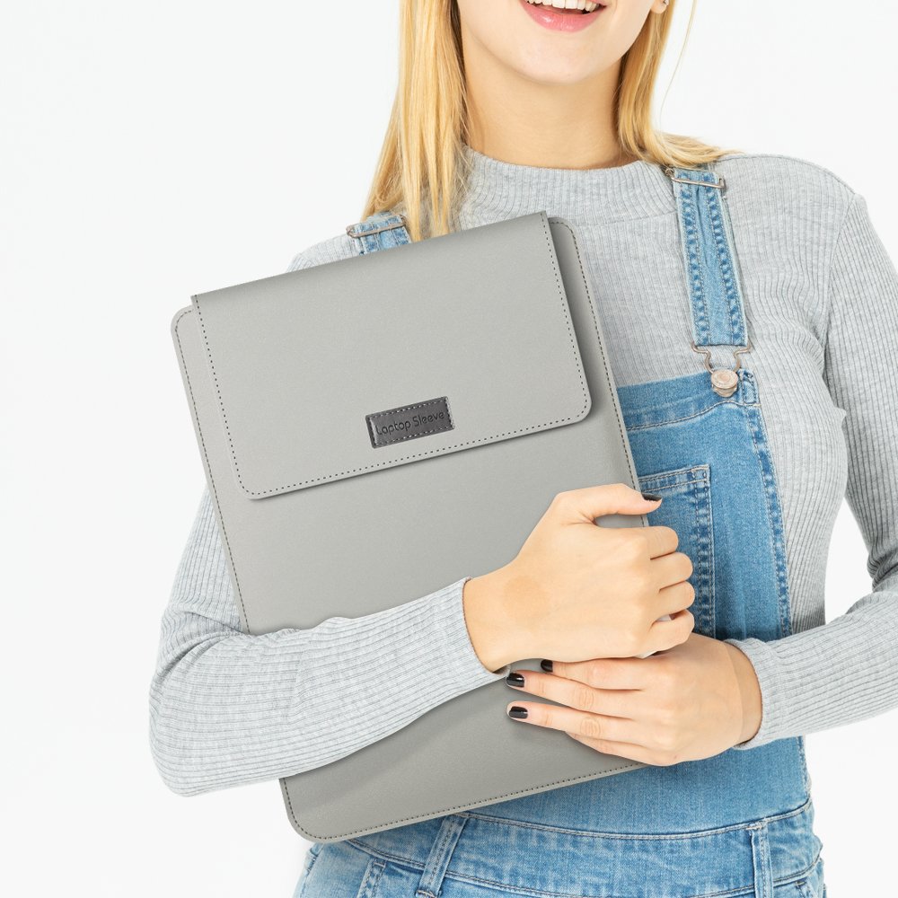 leather laptop cases felt laptop case custom logo leather 156 notebook computer bag women sleeve for macbook air m123 bag cover