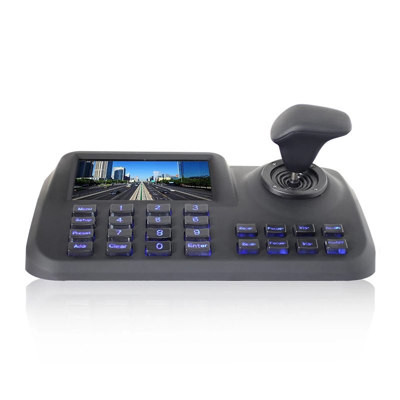 joystick cctv Keyboard, Joystick, IP Camera, PTZ Controller IP Keyboard Controller with 4" TFT Monitor