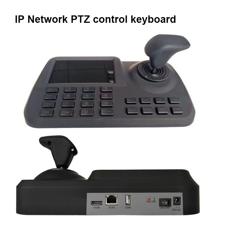 joystick cctv Keyboard, Joystick, IP Camera, PTZ Controller IP Keyboard Controller with 4" TFT Monitor