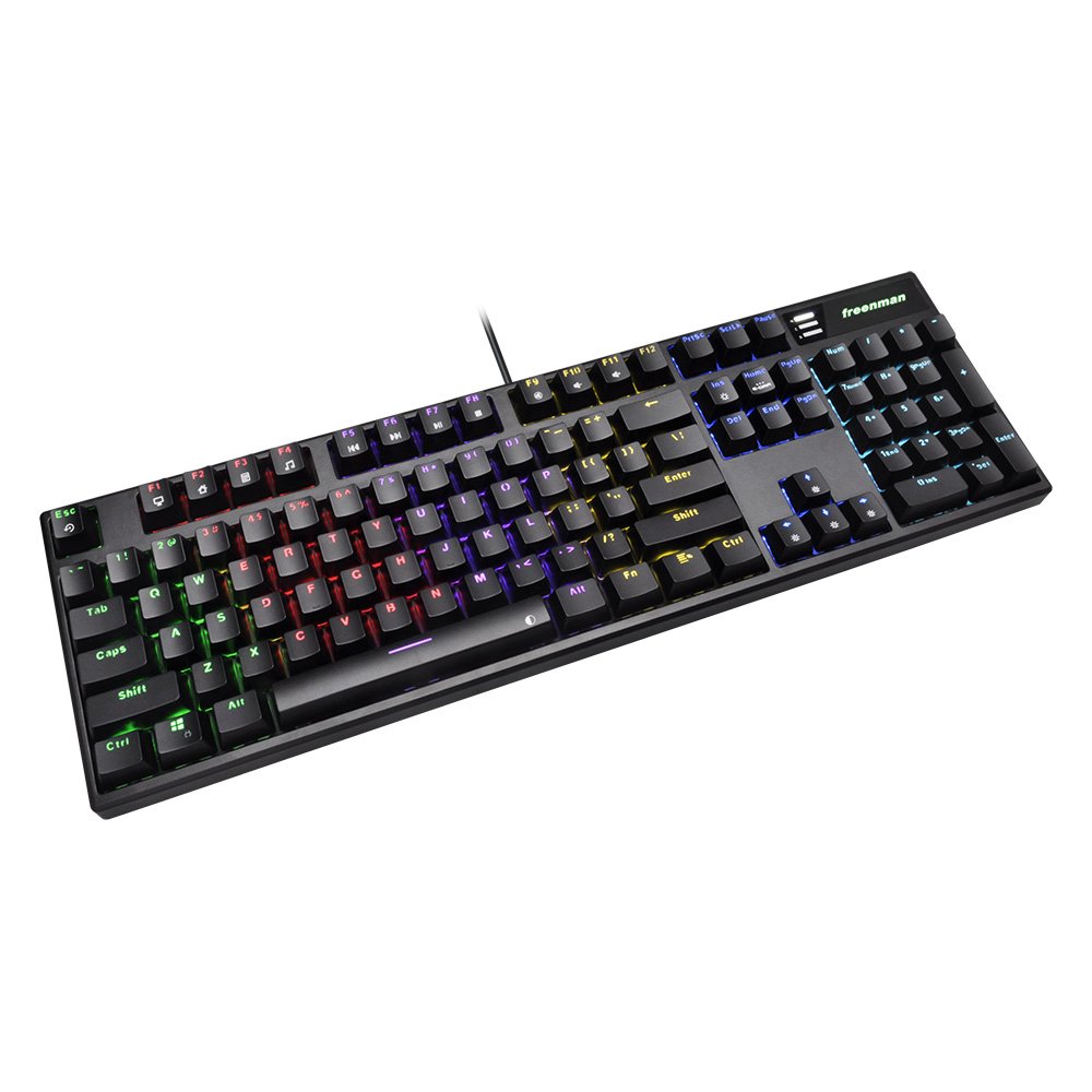 Professional Computer Accessories USB Wired Mechanical Gaming Keyboard RGB Lighting Desktop Notebook Computer Laptop USB Type C