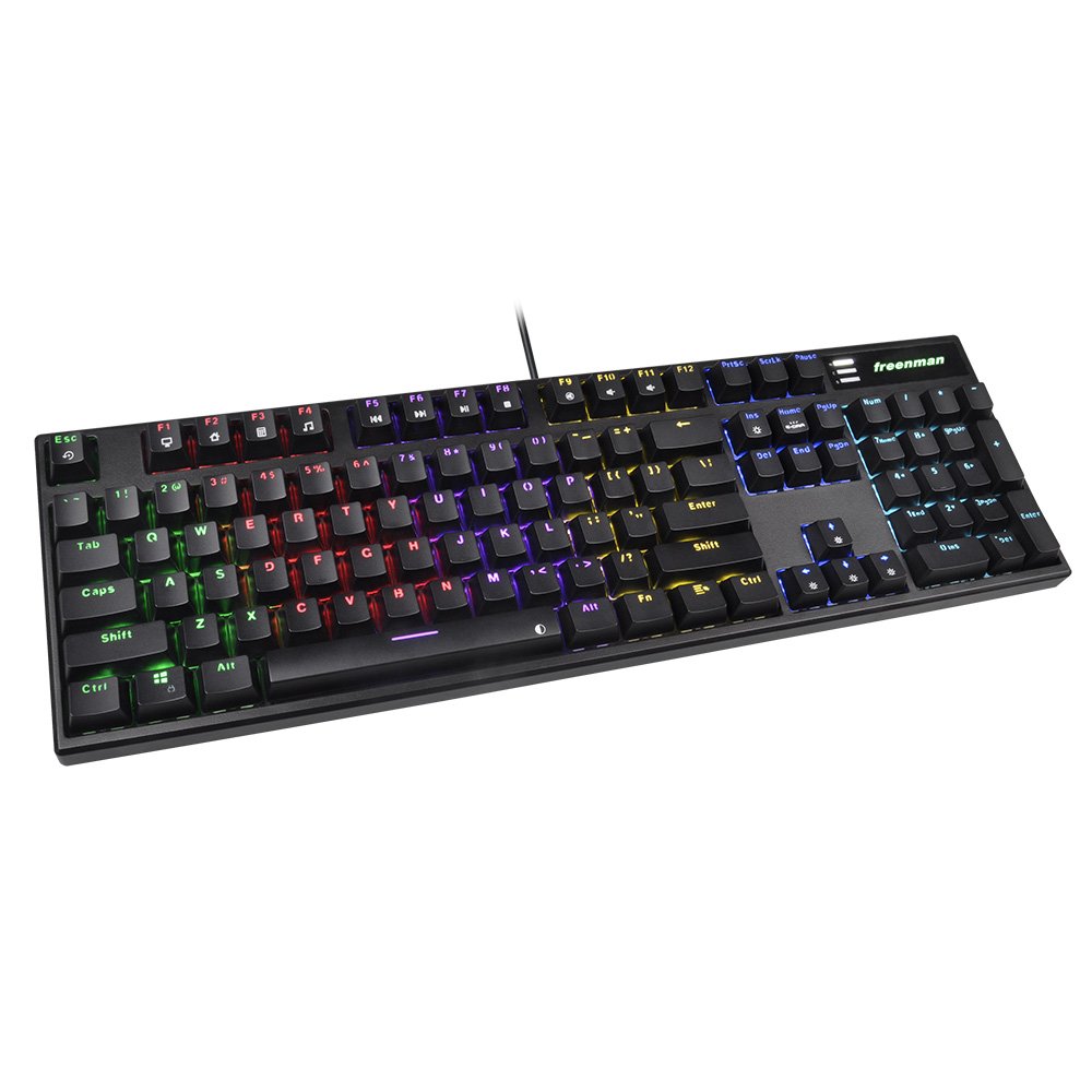 Professional Computer Accessories USB Wired Mechanical Gaming Keyboard RGB Lighting Desktop Notebook Computer Laptop USB Type C