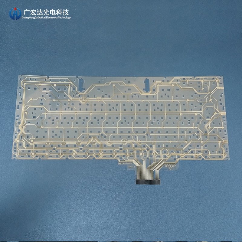 Customized PET Membrane Switch Free Sample For Laptop Backlight Keyboard